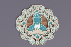 Mandala laser cut file - Buddha Mandala Product Image 4