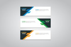 Vector abstract design web banner template Product Image 1