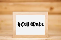 #5th Grade SVG Cut File - Back to School DXF EPS PNG JPG Product Image 3