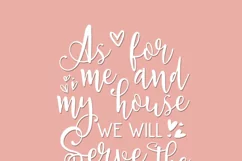As For Me And My House We Will Serve The Lord SVG Cut File Product Image 4