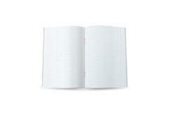 Squared Notebook Paper Vector. Realistic 3d Mock Up Isolated Product Image 1