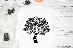 Spooky Tree SVG Cut File | Spooky Tree Mandala SVG Product Image 1