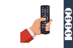 Hand Holding Remote Control Device for TV Electronic Gadget Product Image 1