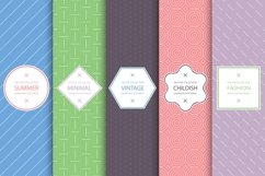 Colorful minimal seamless patterns Product Image 1