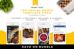 Foody Love Canva Social Media Template Pack Product Image 1