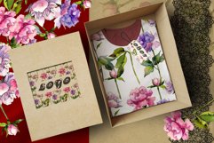 Wildflower peonies PNG watercolor set Product Image 5