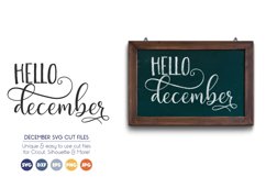 Hello December - Winter SVG Files Product Image 1