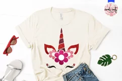Valentine Unicorn Face - Unicorn SVG EPS DXF PNG Product Image 2