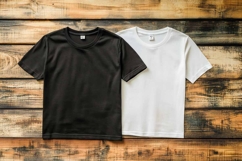 Black and White T-Shirt Mockup | Gildan T-shirts Product Image 1