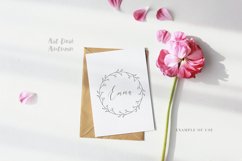 Floral circle wreath svg, Wreath monogram svg for cricut Product Image 5