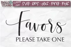 Wedding Sign SVG, Favors Please Take One SVG, Wedding SVG Product Image 2