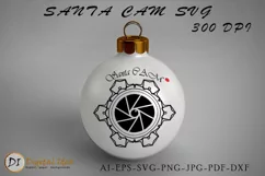 Santa Cam SVG Cut Files. Christmas SVG. Xmas Cut File. Product Image 1