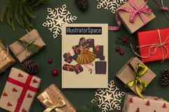 Clipart christmas, Xmas Clipart, Christmas girl clipart Product Image 13