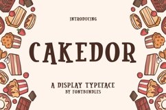 Web Font Cakedor Product Image 1