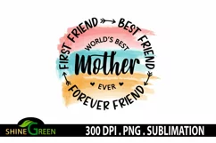 Mom Sublimation Mothers Day - World's Best Mother Mum Quote Product Image 3