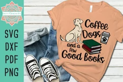 Coffee Dogs and a Few Good Books Layered SVG Cut File Product Image 2