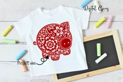 Pig, Chinese new year SVG / DXF / EPS / PNG files Product Image 4