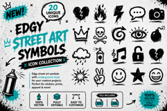 Edgy Street Art Symbols Vector Icon Collection Product Image 1