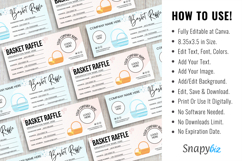 Raffle Event Ticket Printable Template Product Image 4