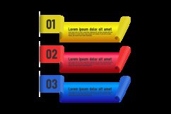 Editable color labels banner infographic template design Product Image 2