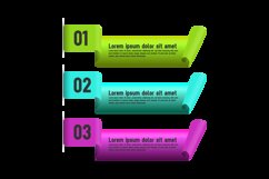 Editable color labels banner infographic template element Product Image 2