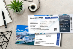 Cruise Canva Surprise Trip Ticket Editable Template Product Image 2