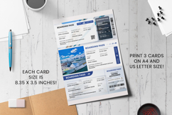 Cruise Canva Surprise Trip Ticket Editable Template Product Image 4
