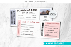 Canva Editable Emirates Airlines Ticket Travel Trip Template Product Image 11