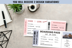 Canva Editable Emirates Airlines Ticket Travel Trip Template Product Image 12