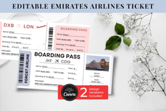 Canva Editable Emirates Airlines Ticket Travel Trip Template Product Image 10