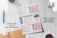 Canva Editable Emirates Airlines Ticket Travel Trip Template Product Image 9