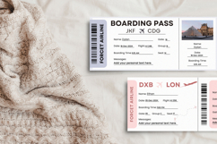 Canva Editable Emirates Airlines Ticket Travel Trip Template Product Image 4