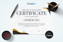 Employee of the Year Appreciation Certificate Canva Template Product Image 8