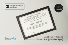 Employee of the Year Appreciation Certificate Canva Template Product Image 6