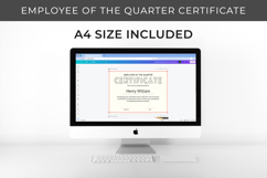 Employee of the Year Appreciation Certificate Canva Template Product Image 4