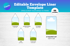 Canva Envelope Liner Template for DIY Wedding Invitations Product Image 1