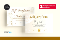 Golf Team Awards Certificates Printable Custom Templates Product Image 1