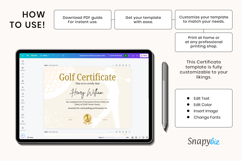 Golf Team Awards Certificates Printable Custom Templates Product Image 3