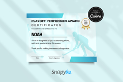 Printable Hockey Award Certificate Canva Template Bundle Product Image 3