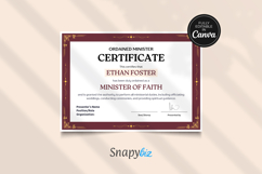 Printable Ordination Certificate Canva Template Product Image 9
