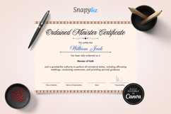Printable Ordination Certificate Canva Template Product Image 8