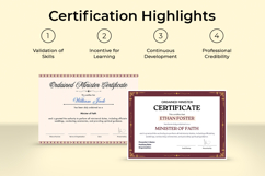 Printable Ordination Certificate Canva Template Product Image 5