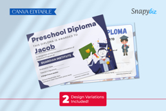 Printable Preschool Graduation Diploma Custom Template Product Image 7