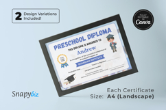 Printable Preschool Graduation Diploma Custom Template Product Image 6