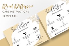 Editable Reed Diffuser Care Instructions Product Image 3