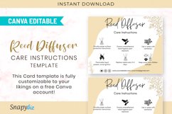 Editable Reed Diffuser Care Instructions Product Image 4