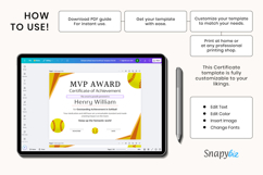Printable Softball Recognition Certificates Canva Templates Product Image 3