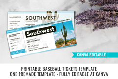 Editable Southwest Flight Ticket Printable Template Product Image 6