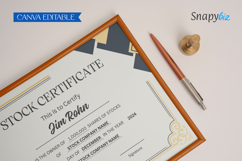 Certificate of Stock Custom Printable Templates Product Image 2