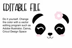 Editable Vector Panda